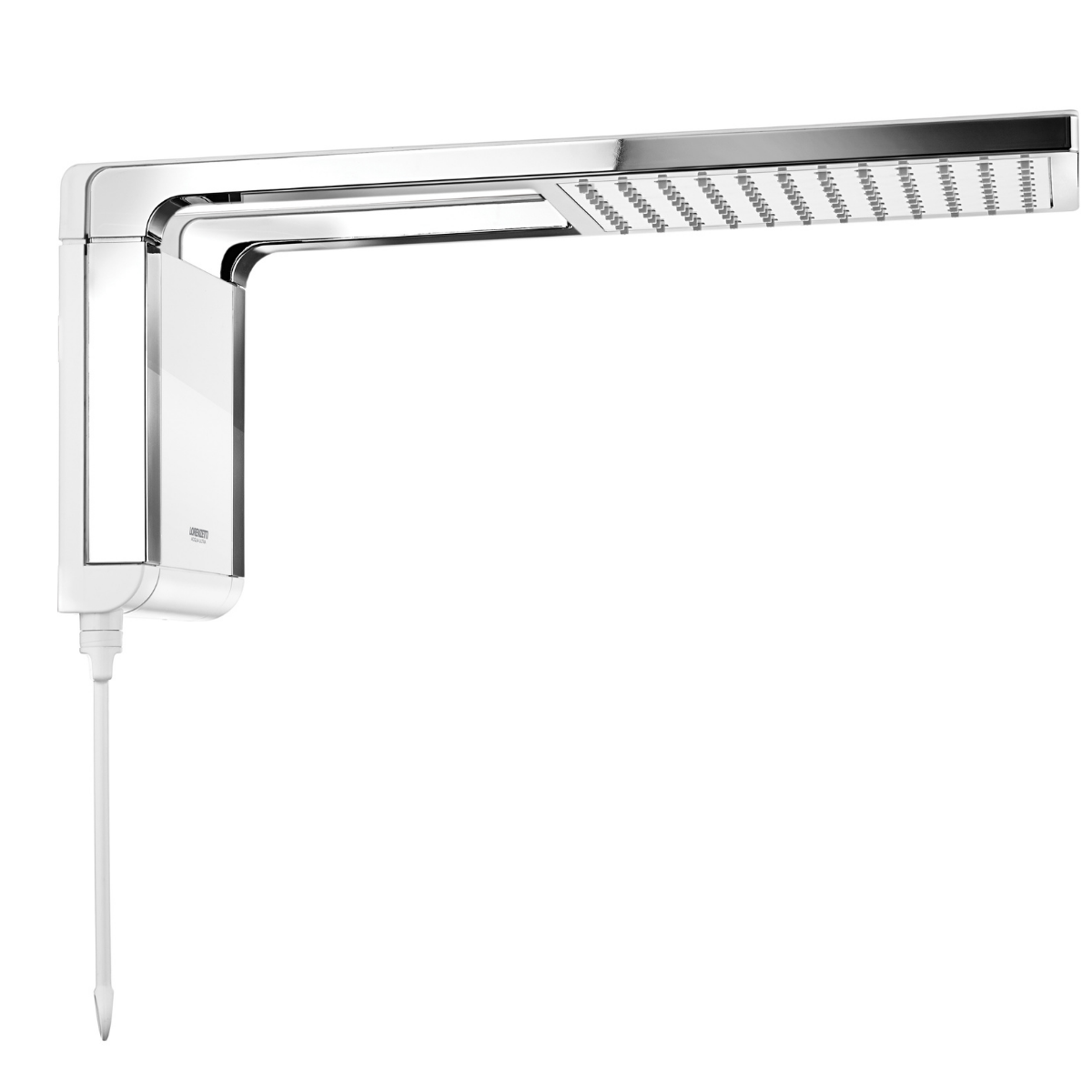 chuveiro ducha acqua storm branco cromado 7800w lorenzetti lado