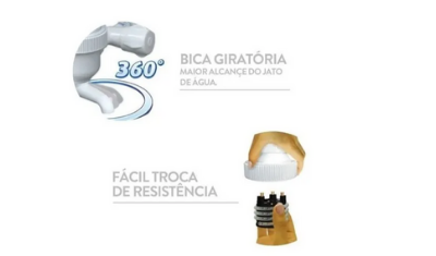 torneira eletrica bica baixa crom 4