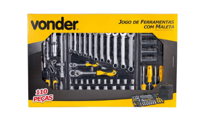kit de ferramentas com 110 pecas vonder 35 99 110 104 8
