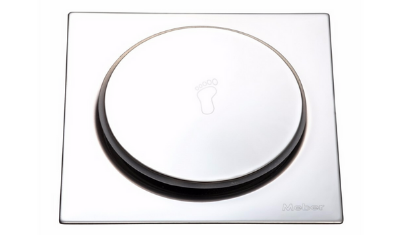 grelha ralo quadrada fecho pressao 10x10 inox meber 4