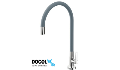 torneira goumert cozinha de mesa galiflex cinza docol 5
