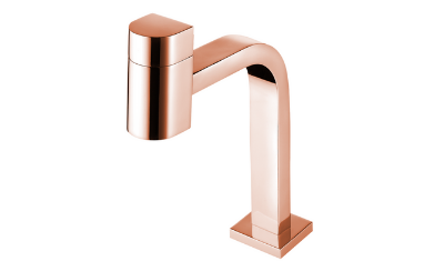 torneira lavatorio de mesa rose gold 1194 r55 lorenzetti 4