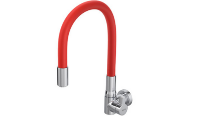 design sem torneira cozinha parede hydramotion vermelha hydra 3