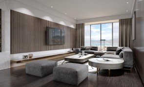 sala com varias mobilias