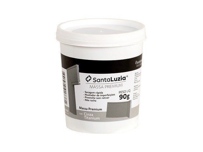 massa premium cinza titanium com 90g santa luzia