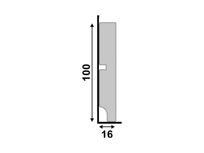 rodape de poliestireno 547 branco com 100mm de altura santa luzia