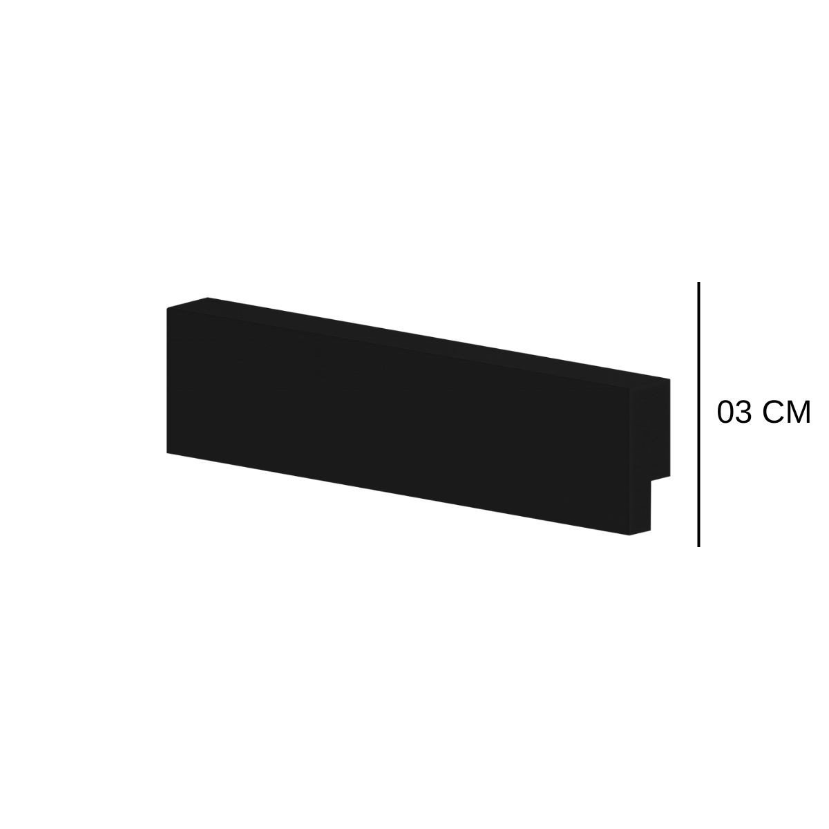 rodape liso preto 50003 poliestireno arquitech