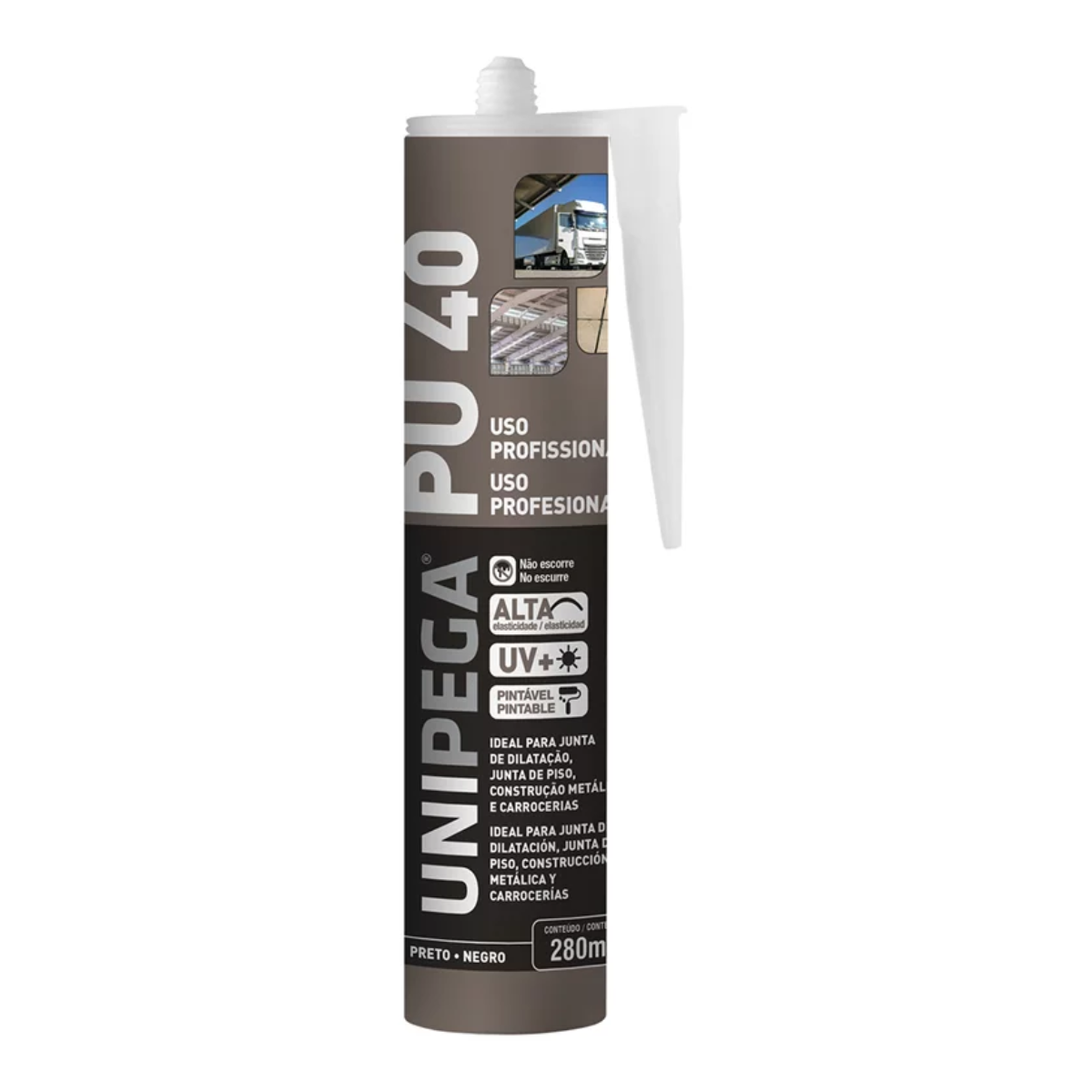pu 40 280ml unipega preto