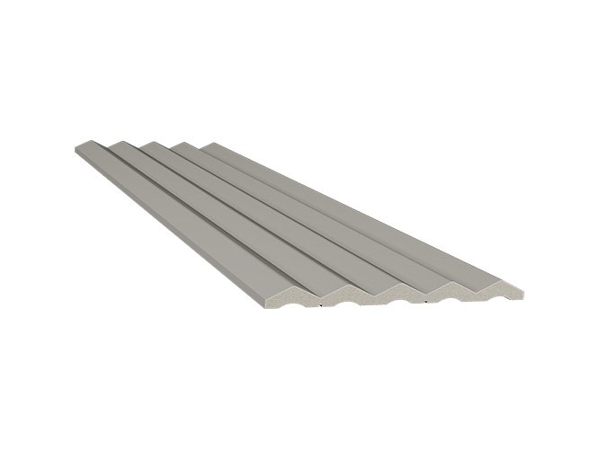 kit painel gize cinza glacial de poliestireno com 144 mm de largura santa luzia