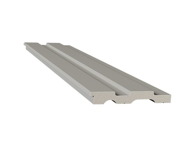 ripado de poliestireno cinza glacial com 105 mm de largura santa luzia