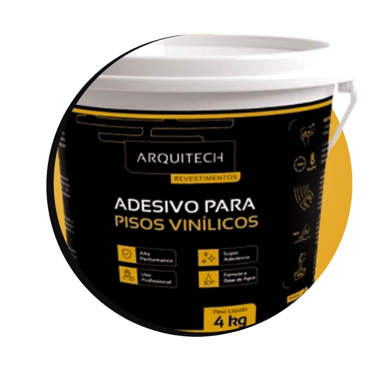 Adesivo Acrílico Para Vinílicos Arquitech 4kg