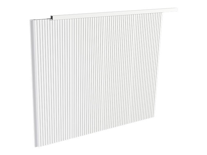 painel frisado nuvem com acabamento