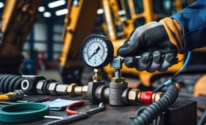 Regular a pressão de comando hidráulico