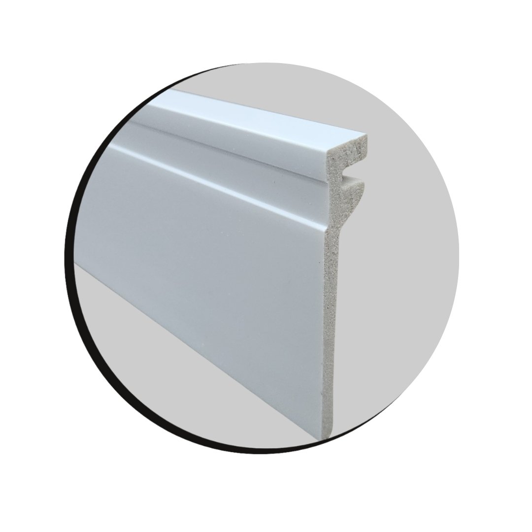 Rodap&eacute; Sobrepor Poliestireno 12cm